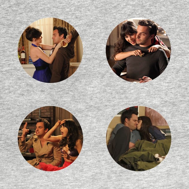 Nick and Jess Sticker Pack by voidstickers